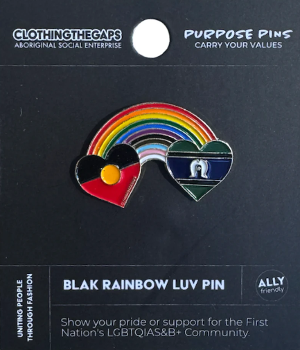 Blak Rainbow Luv Pin
