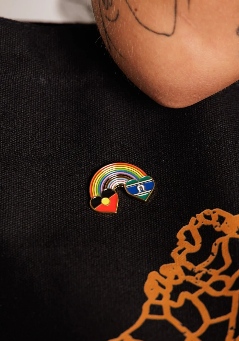 Blak Rainbow Luv Pin