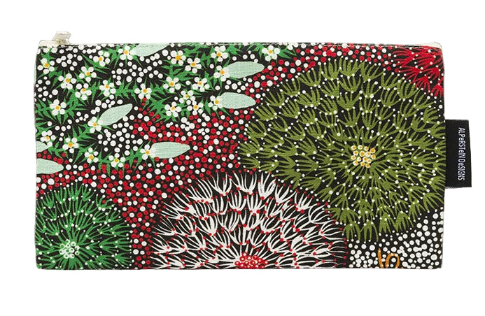 Coral Hayes cotton zip bag