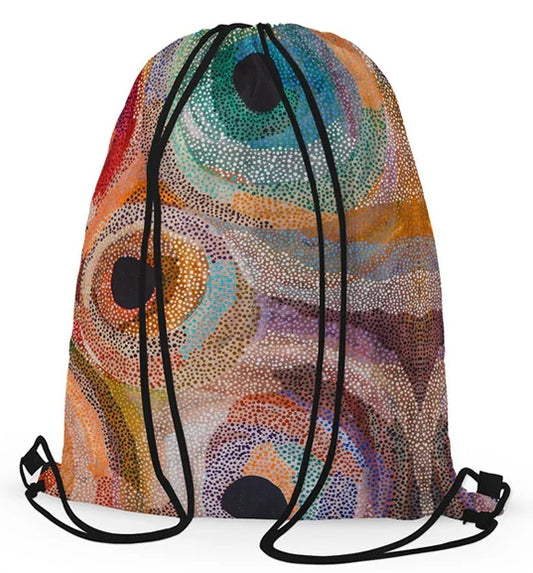 Marianne Burton Drawstring Bag