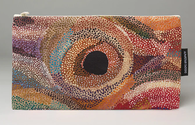 Marianne Burton cotton zip bag