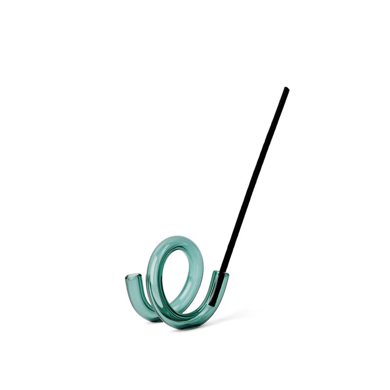 Squiggle incense holder