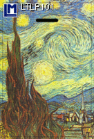 Lenticular luggage tag - Vincent Van Gogh