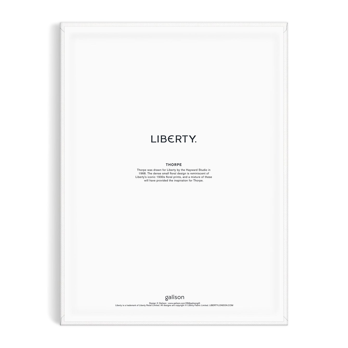 Liberty Floral paint by numbers kit