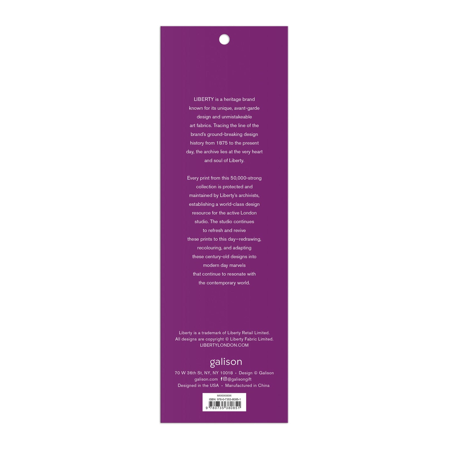 Liberty Floral Magnetic Bookmarks