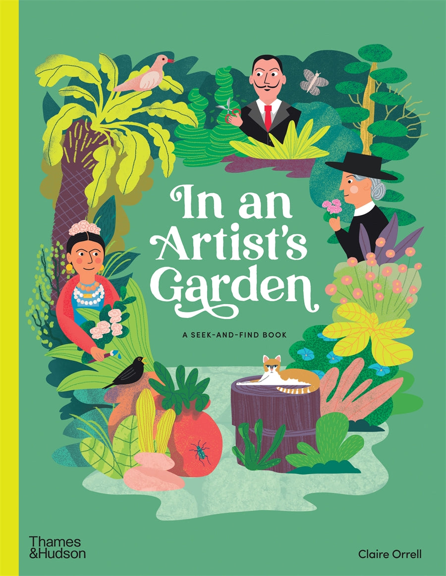 In an artist's garden: A seek-and-find book