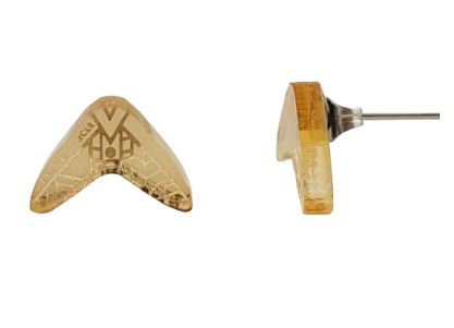 The Koorie Circle - Mini boomerang earrings