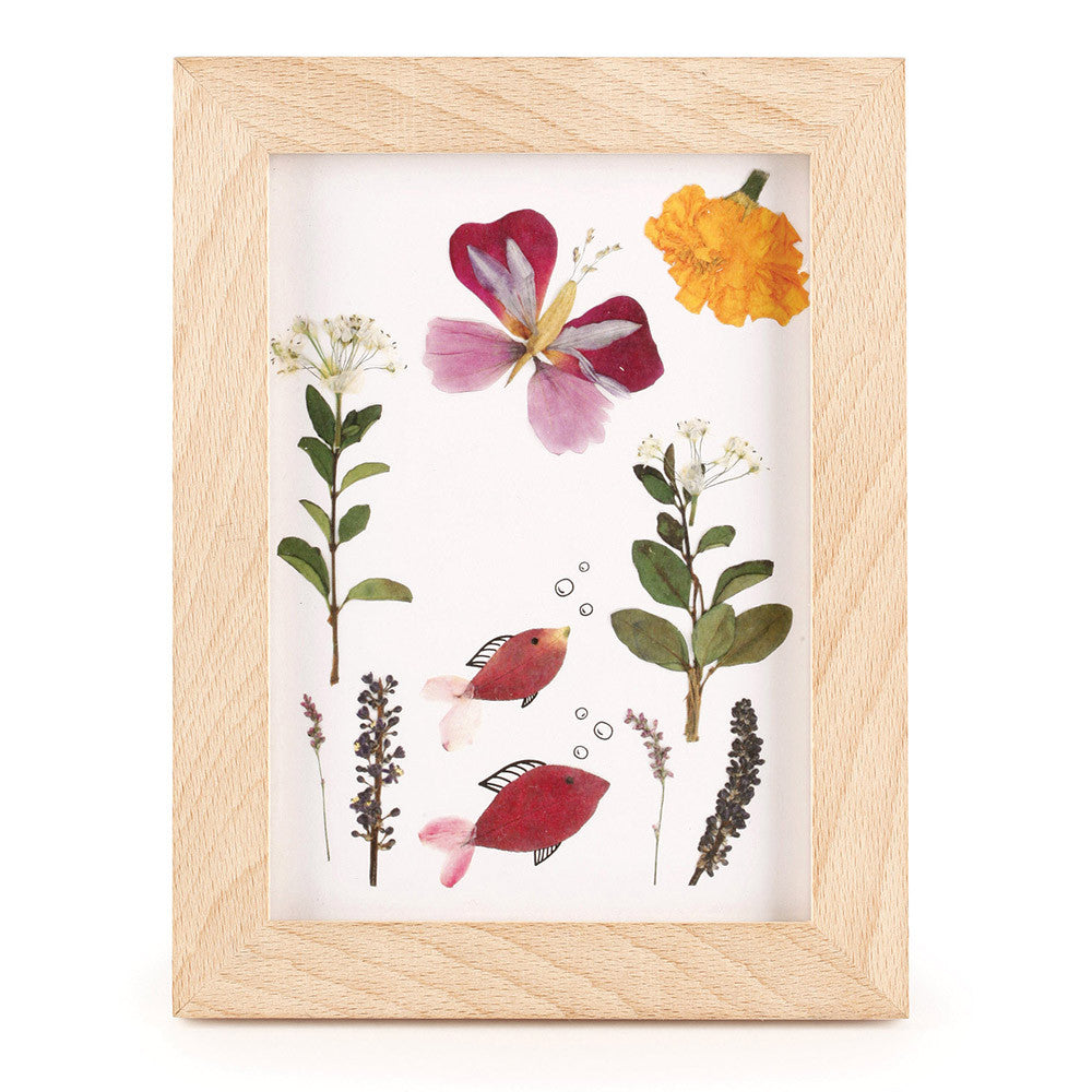 Pressed flower frame art