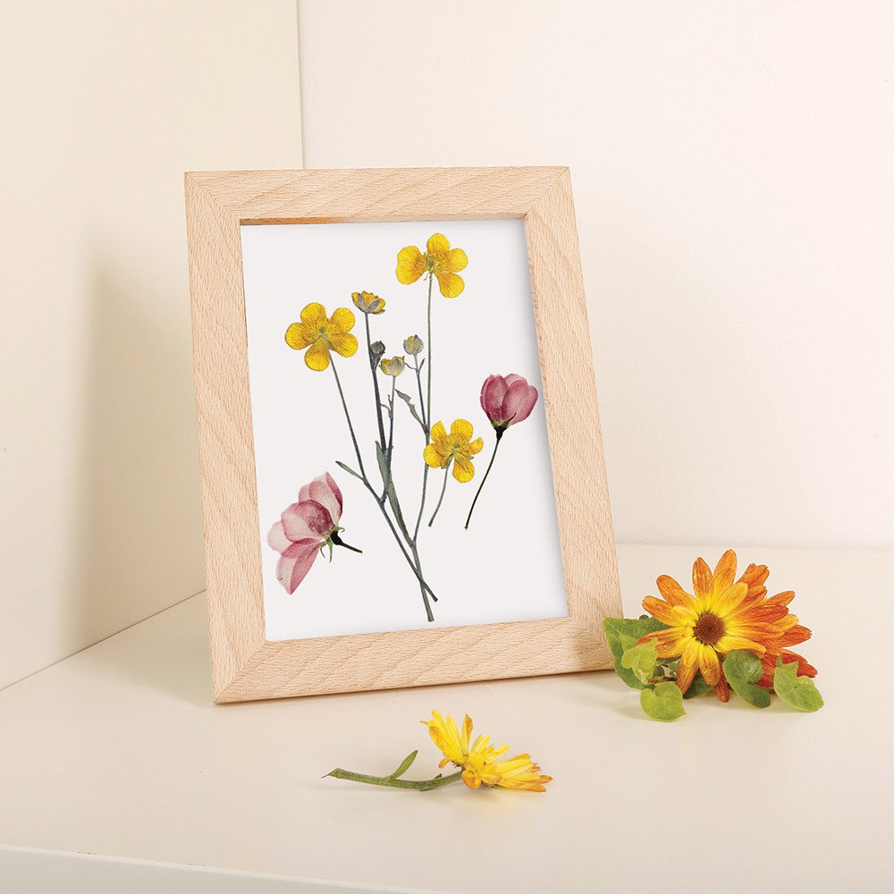 Pressed flower frame art