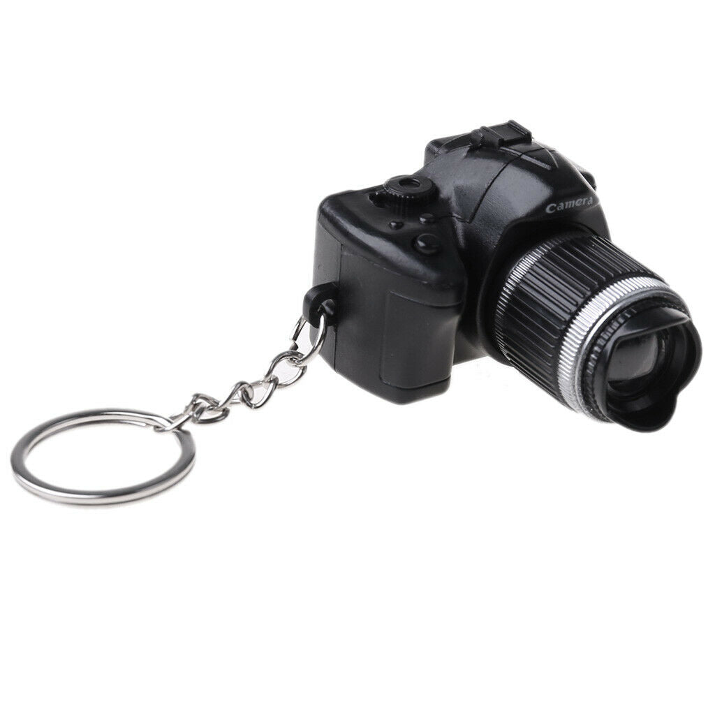 SLR camera keychain with shutter sound