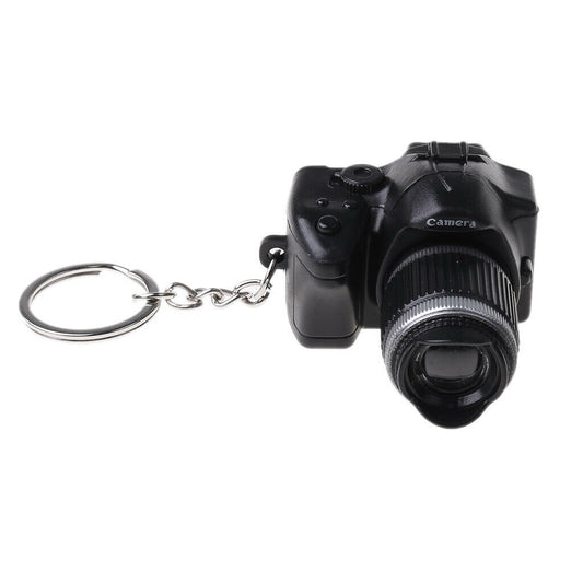 SLR camera keychain with shutter sound