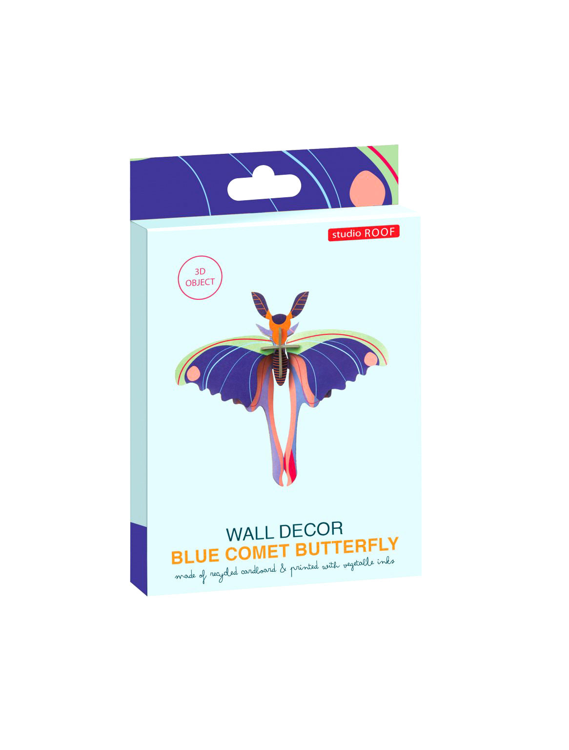 Blue comet small butterfly wall decoration